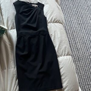 Banana Republic Black Sleeveless Midi Sheath Dress